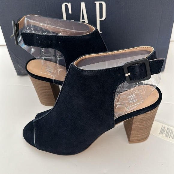 NWT Heeled Peep-Toe Booties for Women color indigo size 8 - Picture 3 of 5